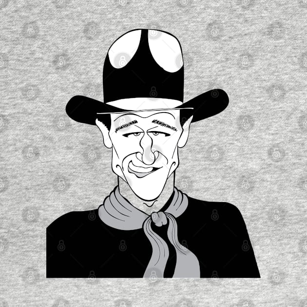 CLASSIC WESTERN COWBOY MOVIE STAR by cartoonistguy